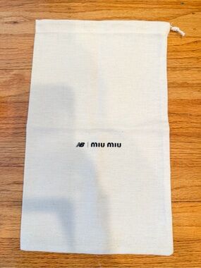Miu Miu New Balance Collaboration Shoe Dust Bag
